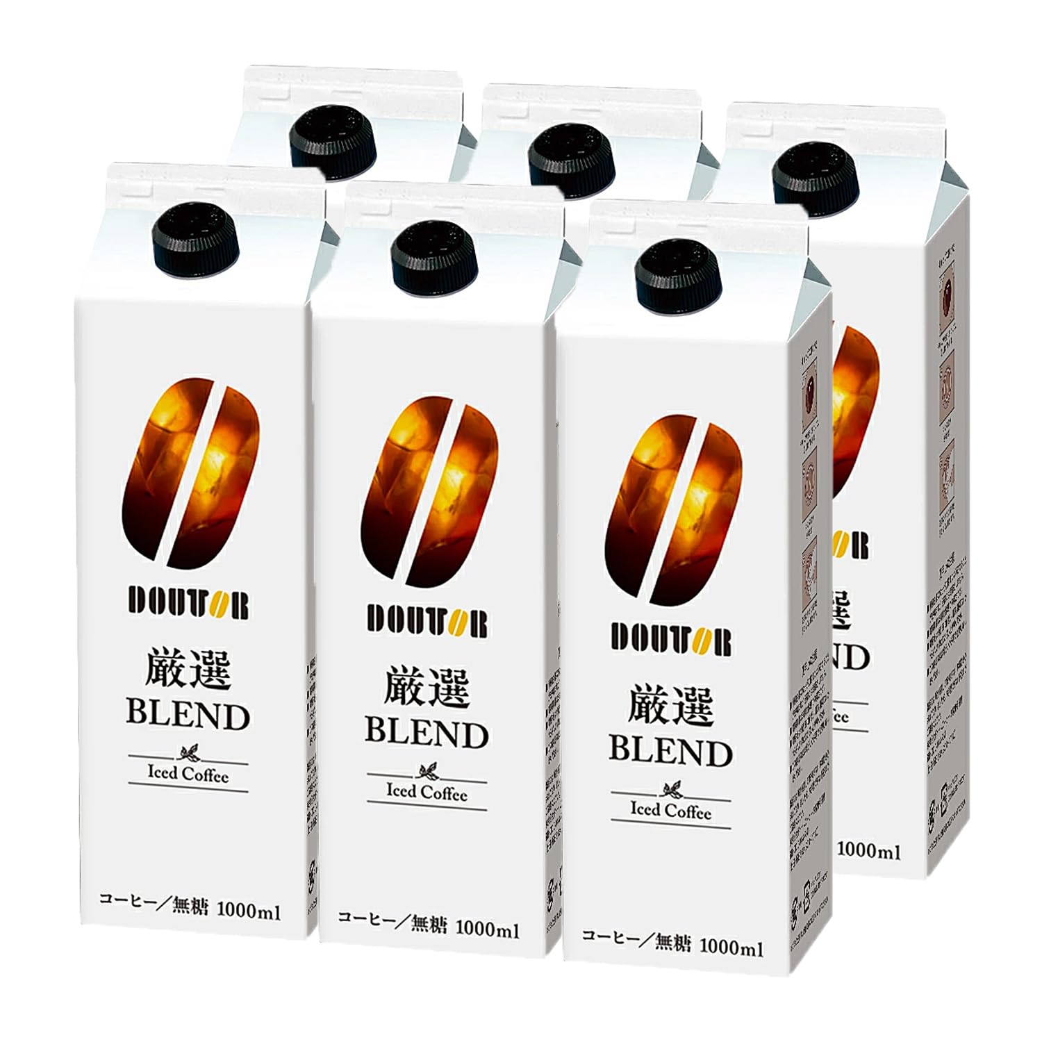 Amazon.co.jp: ドトールコーヒー 無糖 アイスコーヒー 1L×6本